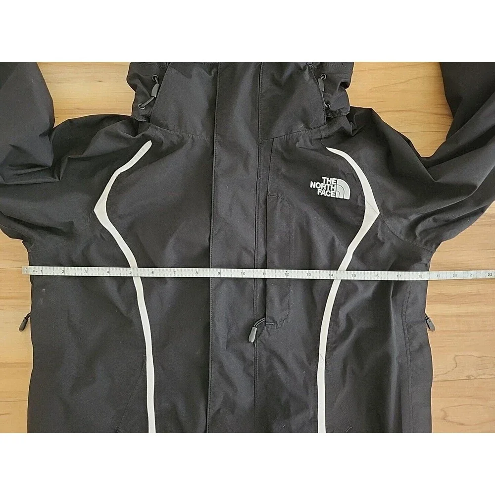 The North Face Jacket Women's XS Black White HyVent Hooded Jacket Coat - Picture 15 of 16